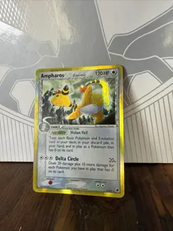Pokemon TCG Ampharos Dragon Frontiers Reverse Holo Rare Card 1/101 - Image 1