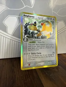 Pokemon TCG Ampharos Dragon Frontiers Reverse Holo Rare Card 1/101 - Image 3