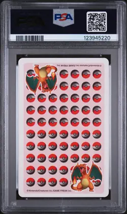 1998 POKEMON STADIUM RED VERSION PLAYING CARDS JACK OF SPADES CHARMANDER PSA 8 - Image 2