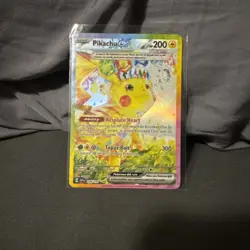 Pokemon TCG Sir Pikachu EX 238/191 Sv08: Surging Sparks Holo Card Near Mint NM - Image 1
