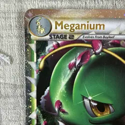 PL Pokemon Holo (Prime) MEGANIUM Card HGSS BLACK STAR PROMO Set HGSS08 HeartGold - Image 3