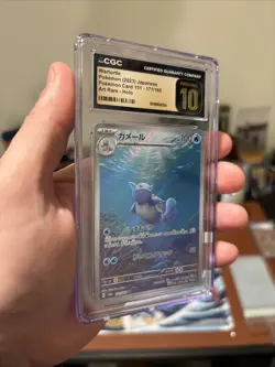 CGC 10 Pristine Wartortle 171/165 AR Art Rare 151 sv2a Pokemon Card - Image 3