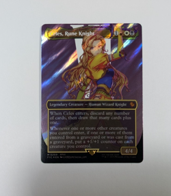 2025 MTG Magic Final Fantasy Card M 0209 Celes Rune Knight Foil Borderless - Image 1