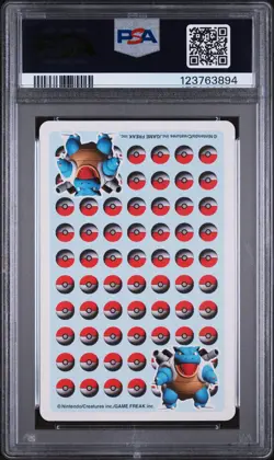 1998 POKEMON STADIUM BLUE VERSION PLAYING CARDS ACE OF CLUBS MEWTWO PSA 9 - Image 2