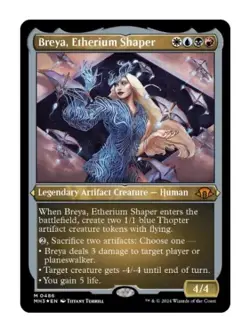 1x Breya, Etherium Shaper, Etched Foil, Modern Horizons 3, Magic MTG NM 0486 - Image 1