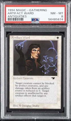 1994 MAGIC: THE GATHERING ANTIQUITIES ARTIFACT WARD PSA 8 - Image 1