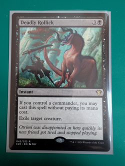 MTG Magic the Gathering Deadly Rollick (42/355) Commander 2020 NM - Image 1