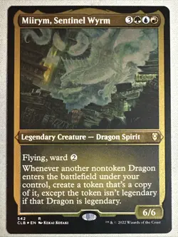 MTG / Miirym, Sentinel Wyrm / CLB / #542 / FOIL ETCHED / Rare / NM - Image 1