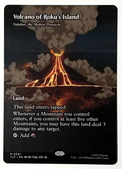 Volcano of Roku's Island - MTG ATLA Eternal (TLE 061) - Borderless Non-Foil - Image 1