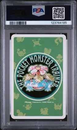 1996 POKEMON GREEN VERSION PLAYING CARDS ACE OF CLUBS #004 CHARMANDER PSA 9 - Image 2