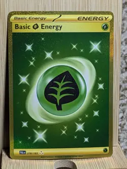 Pokemon TCG - Basic Grass Energy - Paldea Evolved - 278/193 Gold Hyper Rare MINT - Image 1