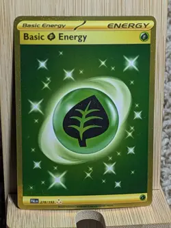 Pokemon TCG - Basic Grass Energy - Paldea Evolved - 278/193 Gold Hyper Rare MINT - Image 2