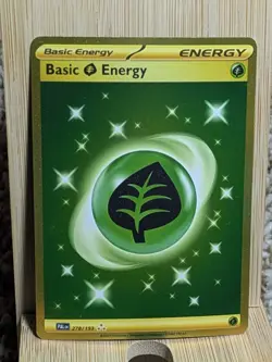 Pokemon TCG - Basic Grass Energy - Paldea Evolved - 278/193 Gold Hyper Rare MINT - Image 3