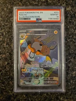 2023 Pokemon Raichu 211/193 Paldea Evolved Illustration Rare #211 Holo PSA 10 - Image 1