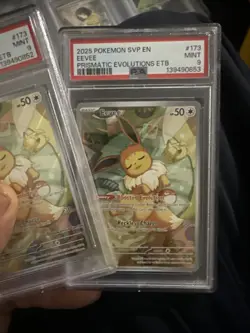 Sequentially Graded PSA 9 Pokemon Center Stamped Eevee Promo With Non Stamped. - Image 3