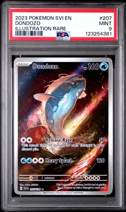 2023 POKEMON SVI EN-SCARLET & VIOLET ILLUSTRATION RARE #207 DONDOZO PSA 9 - Image 1