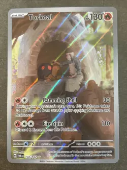 Torkoal 172/167 IR Sv06: Twilight Masquerade Holo Pokemon TCG NM - Image 1
