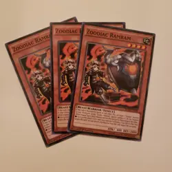 Zoodiac Ramram Playset Lot Of 3 1st Edition Yugioh Card TCG Game Trading - Image 1