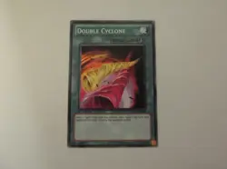 Yu-Gi-Oh! "DOUBLE CYCLONE" #Spell 1st Edition Trading Card - Image 1