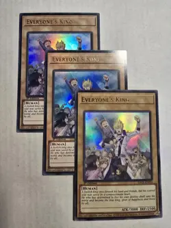 3x Everyone's King 1st Edition Ultra Rare SDCK-EN050 Yu-Gi-Oh! - Image 1