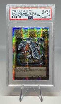 2023 YU-GI-OH! LC01-LEGEND COLL: 25TH ANV ED BLUE-EYES WHITE DRAGON - PSA 10 - Image 1