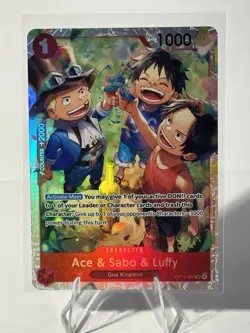 Ace & Sabo & Luffy OP13-007 One Piece TCG English - SR Foil NM - Image 1