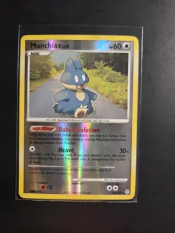 Munchlax 33/130 Reverse Holo Pokemon Card 2007 Diamond & Pearl MP/HP - Image 1