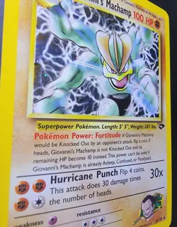 Pokemon TCG Holo Rare Card Giovanni's Machamp 6/132 Gym Challenge Vintage Wotc - Image 3