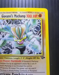 Pokemon TCG Holo Rare Card Giovanni's Machamp 6/132 Gym Challenge Vintage Wotc - Image 4