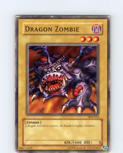 Yu-Gi-Oh TCG Dragon Zombie SDY-014 Unlimited Common Card Played MP - Image 1