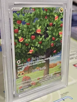 PSA 10 Gem Mint Applin Graded Pokemon Card #185 Twilight Masquerade 2024 - Image 3