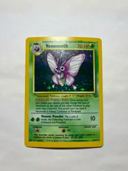 Pokemon TCG Venomoth Holo Rare Card 13/64 Jungle 1999 - Image 1
