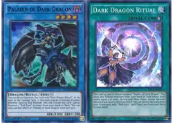 Paladin of Dark Dragon Ritual Set - 1st Edition Green NM - Free Holographic Card - Image 1