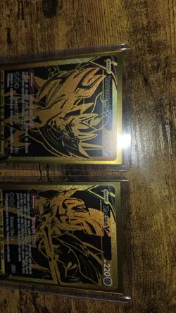 Pokemon TCG Zacian V SWSH076 Zamazenta V SWSH077 Black & Gold Promo Cards - NM - Image 3