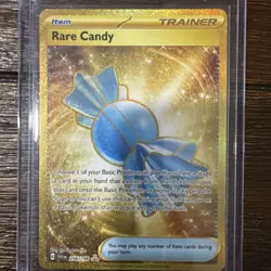 Pokemon TCG Rare Candy 256/198 Gold Card Scarlet & Violet NM/M Hyper Rare - Image 1