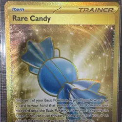 Pokemon TCG Rare Candy 256/198 Gold Card Scarlet & Violet NM/M Hyper Rare - Image 3