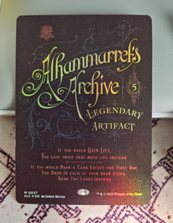 MTG Foil Alhammarret's Archive Borderless Encyclopedia of Magic Secret Lair NM - Image 1