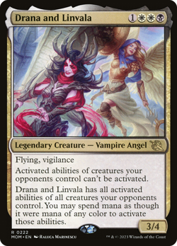 Drana and Linvala (Promo Pack) March of the Machine Promos - Near Mint - Image 1