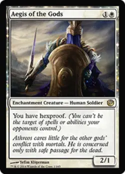 MTG Aegis of the Gods, Journey Into Nyx, Heavily Played, English - Image 1