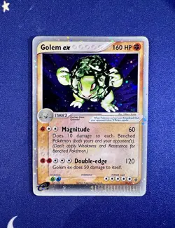 Pokemon TCG EX Dragon Golem EX 91/97 Ultra Rare Holo Card MP - Image 1
