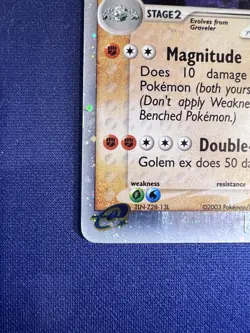 Pokemon TCG EX Dragon Golem EX 91/97 Ultra Rare Holo Card MP - Image 5