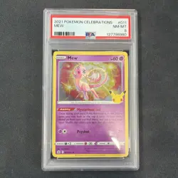 2021 Pokemon Celebrations Mew 11 PSA 8 - 011/25 New Cert - Image 1