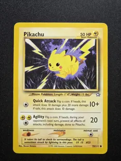 [MP] Pokemon PIKACHU Common Neo Genesis Unlimited 70/111 2000 Vintage - Image 1