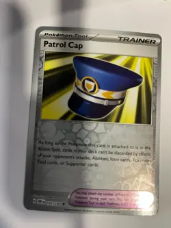 Patrol Cap 191/197 Obsidian Flames Pokemon Reverse Holo Foil Rare - Image 1