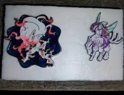 Official Pokemon Pin Lot of Two- Hisuian Zoroark and Palkia VStar - Image 1