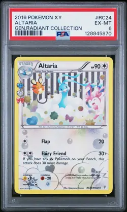 2016 POKEMON XY GENERATIONS RADIANT COLL #RC24 ALTARIA PSA 6 - Image 1