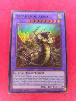 PHRE-EN007 Hecahands Xeno Super Rare 1st Edition YuGiOh - Image 1