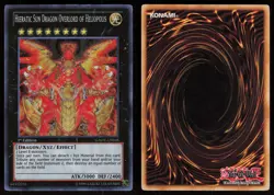 Hieratic Sun Dragon Overlord of Heliopolis GAOV-EN048 Secret Rare 1st Ed Yugioh - Image 3