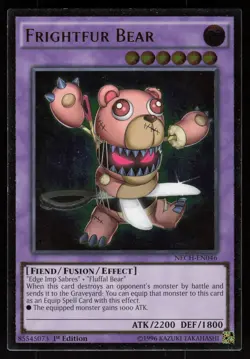 Frightfur Bear NECH-EN046 1st Edition Ultimate Rare Yu-Gi-Oh - Image 1