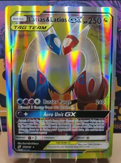 Jumbo Custom Made pokemon Card Latias & LatiosGX Not Original TCG 4 Display Only - Image 1